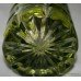 Royal Brierley Uranium Green Overlay Crystal Cylinder Vase