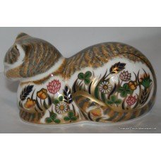 Royal Crown Derby "Cottage Garden Cat" Paperweight