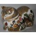 Royal Crown Derby "Cottage Garden Cat" Paperweight