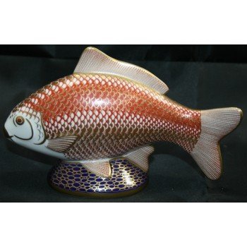 Royal Crown Derby Carp Fish Paperweight