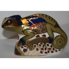 Royal Crown Derby "Chameleon" Paperweight