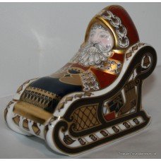 Royal Crown Derby Santa & Sleigh Paperweight