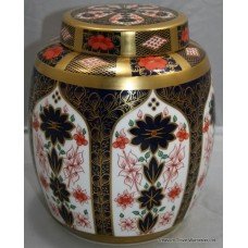 Royal Crown Derby Old Imari Solid Gold Band Large Ginger Jar