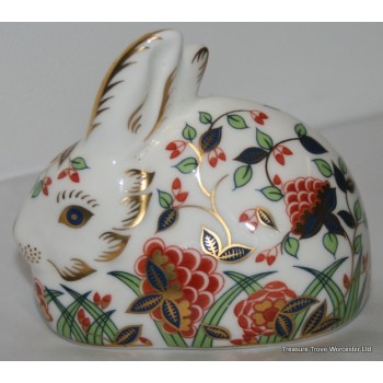 Royal Crown Derby "Meadow Rabbit" Paperweight