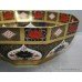 Royal Crown Derby Old Imari Solid Gold Band Large Octagonal Bowl