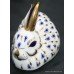Royal Crown Derby Blue & Gold Rabbit Paperweight