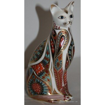 Royal Crown Derby Siamese Cat Paperweight