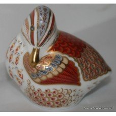 Royal Crown Derby "Teal Duckling" Paperweight