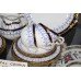 Royal Crown Derby White, Blue & Gold Antique Tea Service 1913