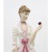Royal Worcester Figurine Fragrance Pink & White Dress