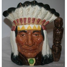Royal Doulton Character Toby Jug "North American Indian" D.6811