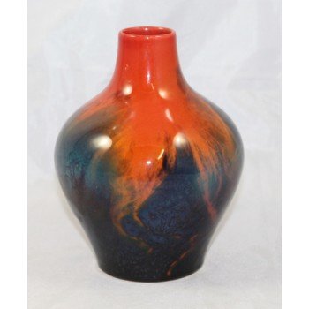 Royal Doulton Sung Flambé Bulbous Vase by Fred Moore