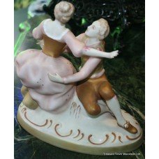 Royal Dux Bisque Figure Group