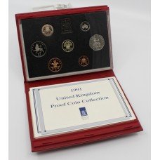 Royal Mint Cased 1991 Proof Coin Collection
