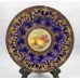 Royal Worcester Cobalt Fruit Apples & Berries Plate by Leaman