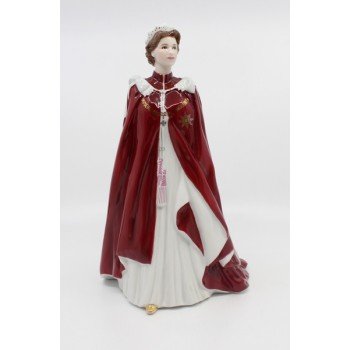 Royal Worcester Figurine Celebration of the Queen's 80th Birthday
