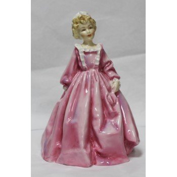 Royal Worcester Figurine Grandmother's Dress' Pink Dress 3081