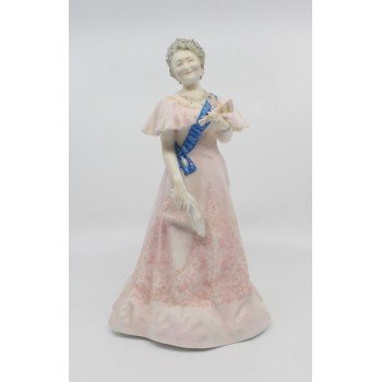 Royal Worcester Figurine Her Majesty Queen Elizabeth The Queen Mother