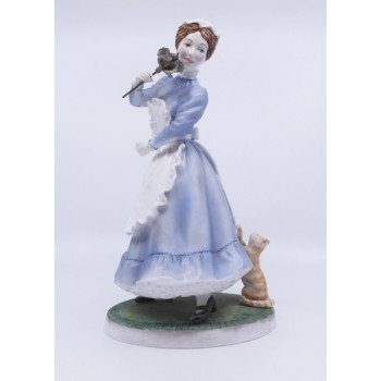Royal Worcester Figurine Upstairs Downstairs The Parlour Maid