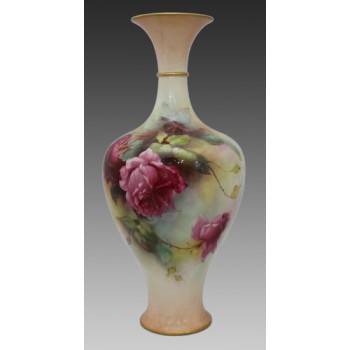 Royal Worcester 12 inch Painted Vase by A.Lewis 1909