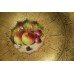 Royal Worcester Heavily Gilded Painted Fruit Comport by Nutt