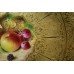 Royal Worcester Heavily Gilded Painted Fruit Comport by Nutt