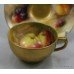 Royal Worcester Hand Painted Fruit Miniature Tea Cup & Saucer by Ricketts