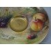 Royal Worcester Hand Painted Fruit Miniature Tea Cup & Saucer by Ricketts