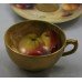 Royal Worcester Hand Painted Fruit Miniature Tea Cup & Saucer by Ricketts