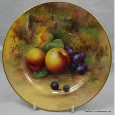 Royal Worcester Hand Painted Fruit Plate by Price