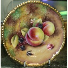 Royal Worcester Hand Painted Fruit 6" Plate by T.Nott