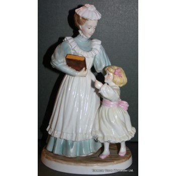 Royal Worcester Figurine Upstairs Downstairs 'Governess and Child'