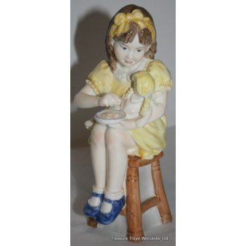 Royal Worcester Figurine 'Katie's Days Teatime'