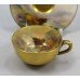 Royal Worcester Highland Cattle Miniature Cup & Saucer by Stinton 1922