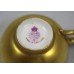 Royal Worcester Highland Cattle Miniature Cup & Saucer by Stinton 1922