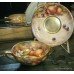 Royal Worcester Hand Painted Fruit Strathmore Soup Bowl & Saucer