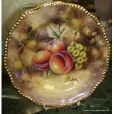 Royal Worcester Hand Painted Fruit 9 1/2" Plate by Smith