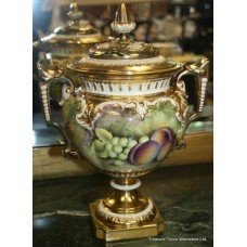 Royal Worcester Twin Handled Pot Pourri Vase and Cover by S.Roberts
