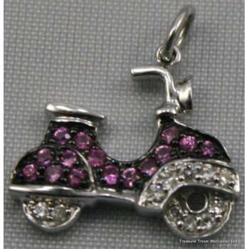 Ruby & Diamond Lambretta Charm