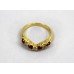 Ruby & Diamond Wishbone Yellow Gold Ring