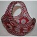 Ruby Cut Glass Overlay Crystal Basket