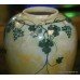 Ruskin Pottery Gold Lustre Green Grapevine Bulbous Vase 1907