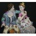 Russian Gardner (Verbilki) Porcelain Garniture Clock Set