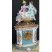 Russian Gardner (Verbilki) Porcelain Garniture Clock Set