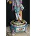 Russian Gardner (Verbilki) Porcelain Garniture Clock Set