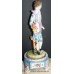 Russian Gardner (Verbilki) Porcelain Garniture Clock Set