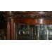 Serpentine Fronted Flemish Oak Display Cabinet c.1880