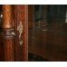 Serpentine Fronted Flemish Oak Display Cabinet c.1880