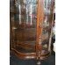 Serpentine Fronted Flemish Oak Display Cabinet c.1880