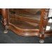 Serpentine Fronted Flemish Oak Display Cabinet c.1880